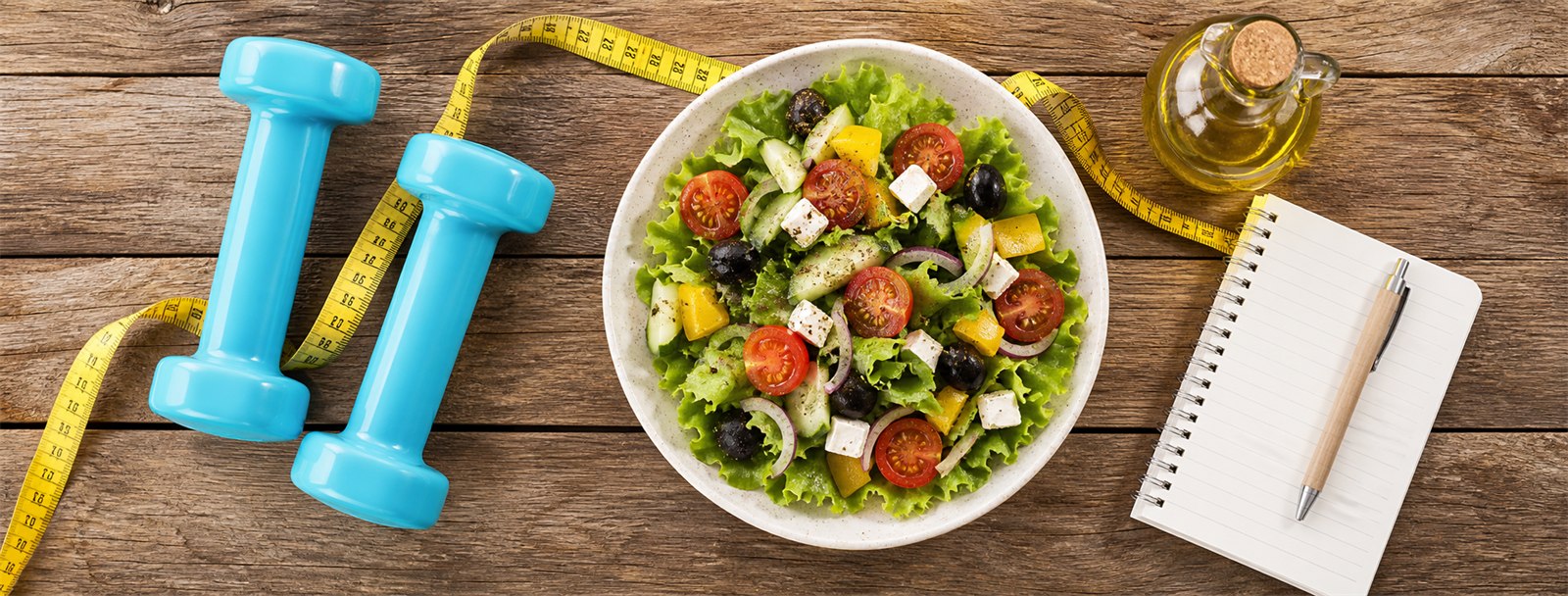 Fitnesz és egészséges saláta